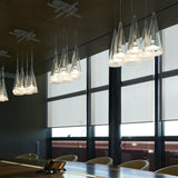 Elegant Tuileries Transparent Glass Cylinder Pendant Light for Kitchen Island and Dining Room