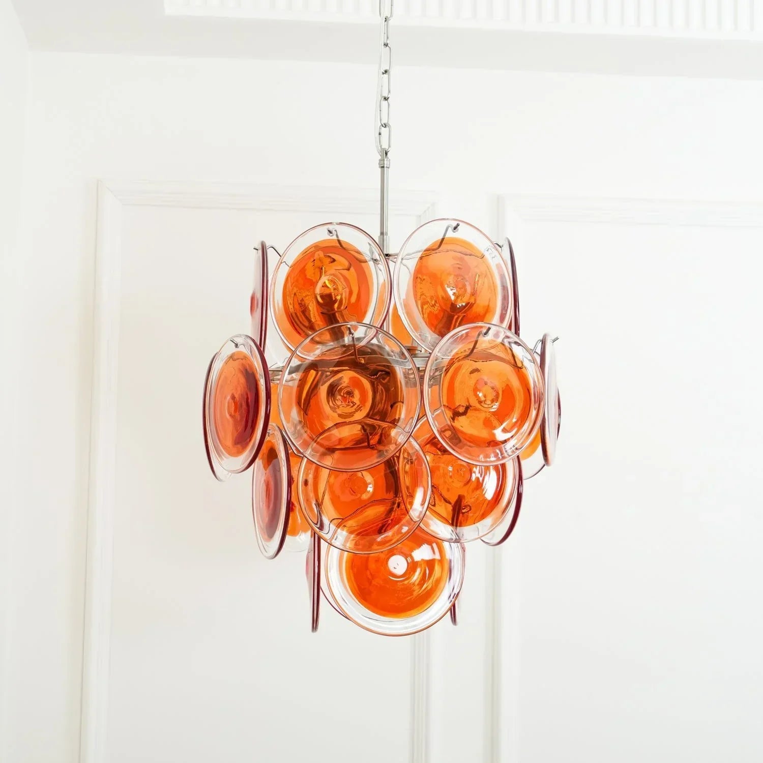 elegant-vintage-style-orange-glass-disc-chandelier-for-modern-dining-rooms-and-living-spaces