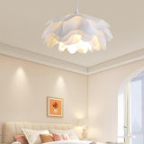 Elegant White Floral Multi Layered Acrylic Pendant Light for Modern Interior Spaces