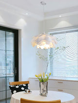 Elegant White Floral Multi Layered Acrylic Pendant Light for Modern Interior Spaces