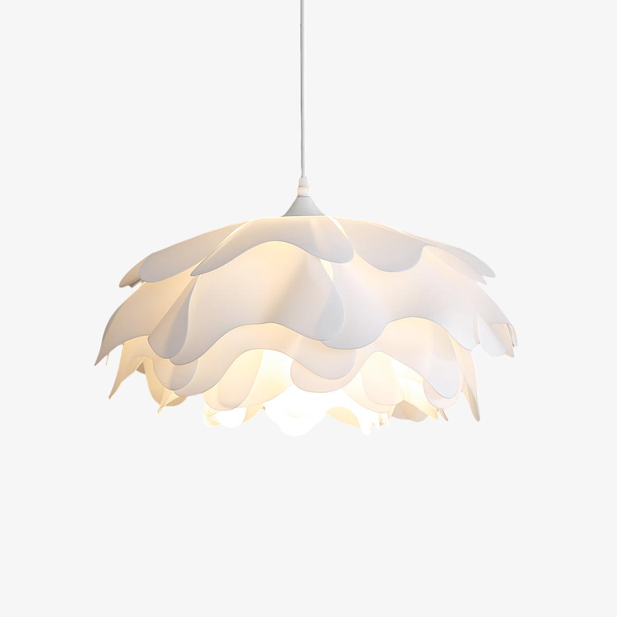 Elegant White Floral Multi Layered Acrylic Pendant Light for Modern Interior Spaces