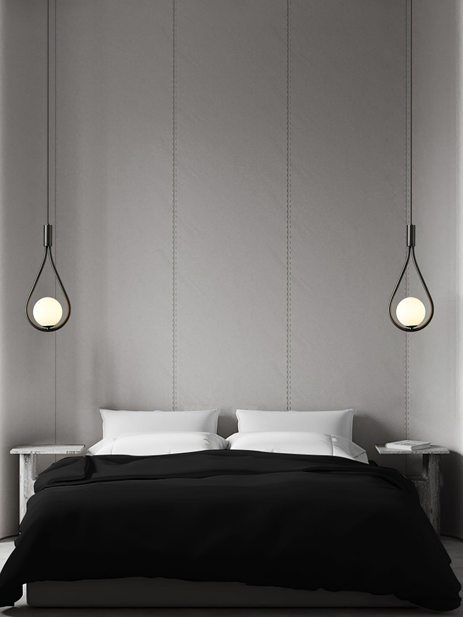 Elegant White Glass Globe Droplight Pendant Lamp for Modern Living Rooms and Dining Spaces