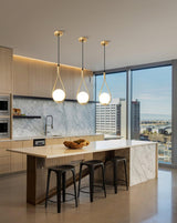 Elegant White Glass Globe Droplight Pendant Lamp for Modern Living Rooms and Dining Spaces