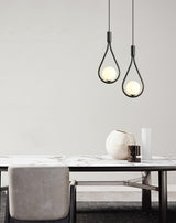 Elegant White Glass Globe Droplight Pendant Lamp for Modern Living Rooms and Dining Spaces