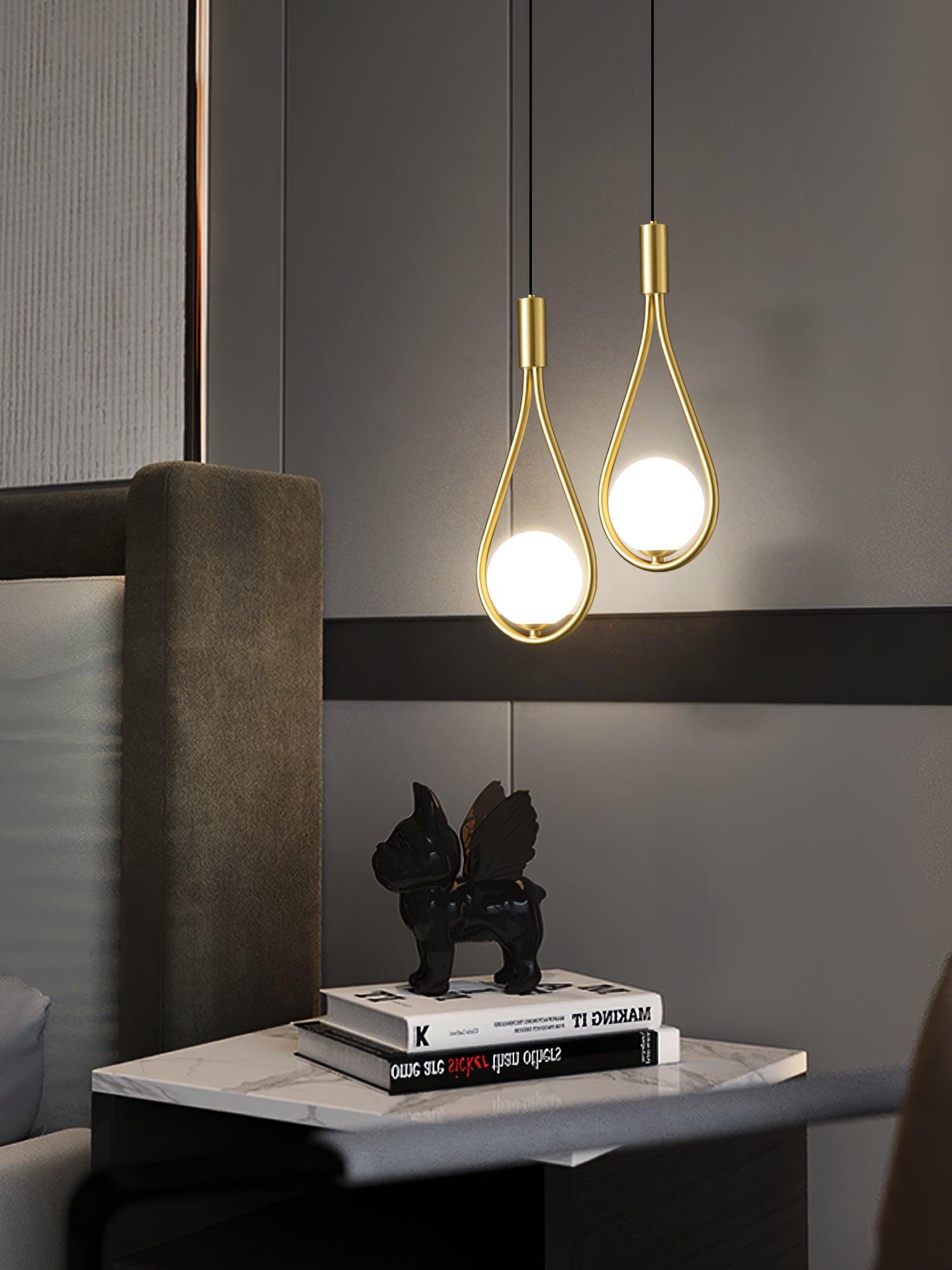Elegant White Glass Globe Droplight Pendant Lamp for Modern Living Rooms and Dining Spaces