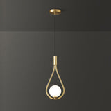 Elegant White Glass Globe Droplight Pendant Lamp for Modern Living Rooms and Dining Spaces