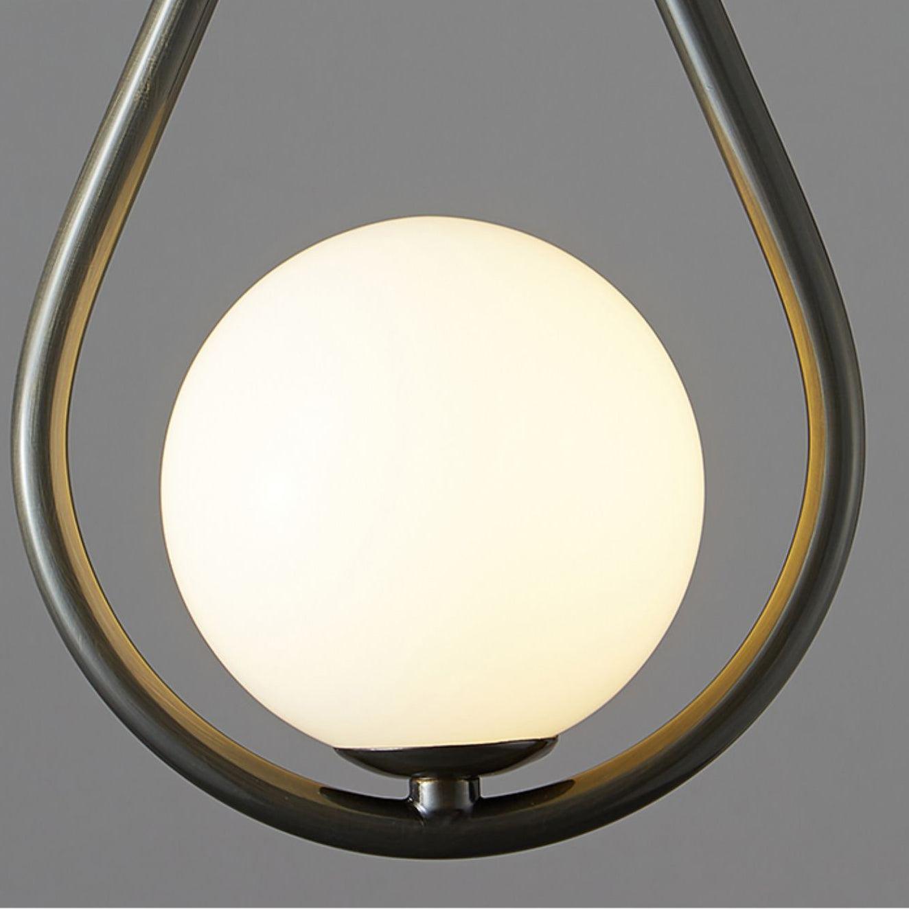 Elegant White Glass Globe Droplight Pendant Lamp for Modern Living Rooms and Dining Spaces