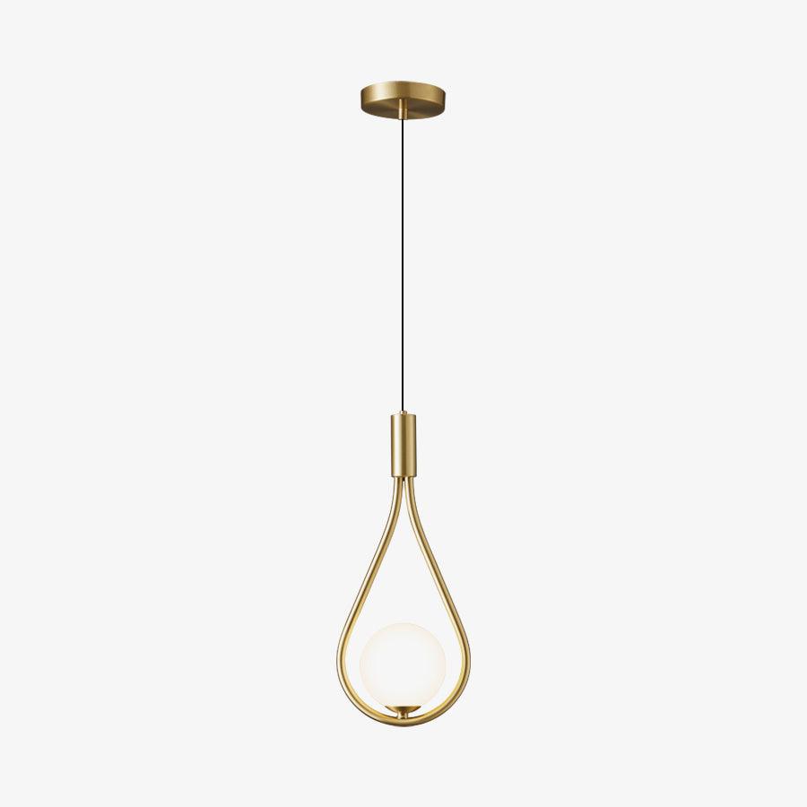 Elegant White Glass Globe Droplight Pendant Lamp for Modern Living Rooms and Dining Spaces