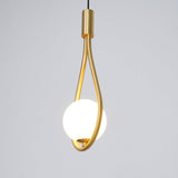 Elegant White Glass Globe Droplight Pendant Lamp for Modern Living Rooms and Dining Spaces