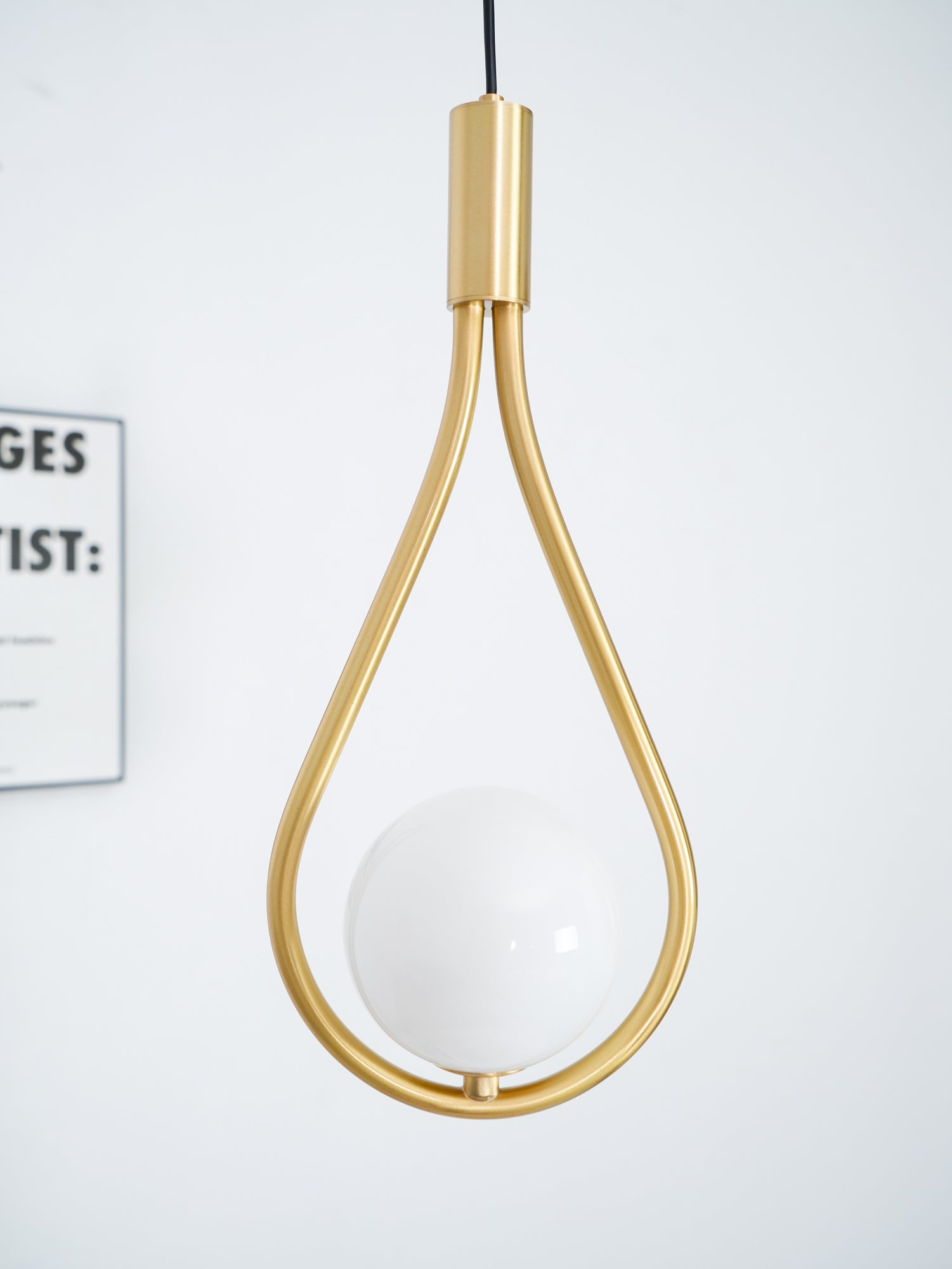 Elegant White Glass Globe Droplight Pendant Lamp for Modern Living Rooms and Dining Spaces