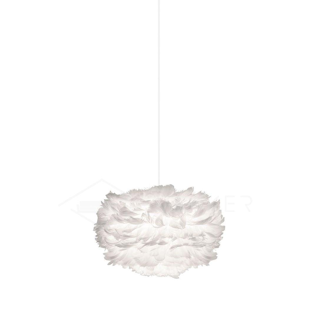 Elegant White Goose Feather Pendant Light Modern Nordic Hanging Lamp for Bedroom and Living Room