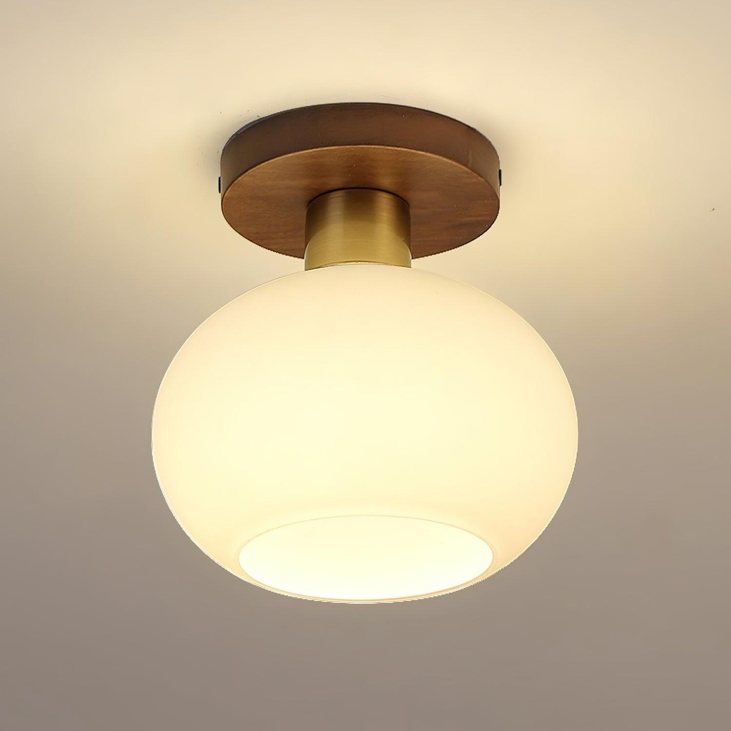 elegant-white-shell-ceiling-lamp-with-black-walnut-wood-base-and-copper-accents