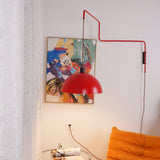 Elio Modern Swivel Wall Sconce Plug In Adjustable Arm Lamp with Counterweight for Reading