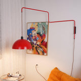 Elio Modern Swivel Wall Sconce Plug In Adjustable Arm Lamp with Counterweight for Reading