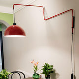 Elio Modern Swivel Wall Sconce Plug In Adjustable Arm Lamp with Counterweight for Reading