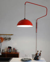 Elio Modern Swivel Wall Sconce Plug In Adjustable Arm Lamp with Counterweight for Reading