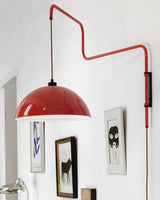 Elio Modern Swivel Wall Sconce Plug In Adjustable Arm Lamp with Counterweight for Reading