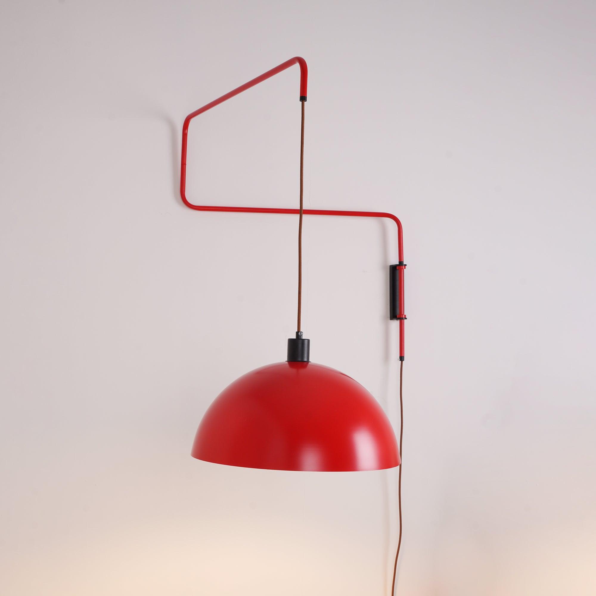 Elio Modern Swivel Wall Sconce Plug In Adjustable Arm Lamp with Counterweight for Reading