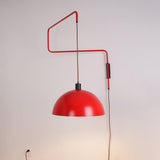 Elio Modern Swivel Wall Sconce Plug In Adjustable Arm Lamp with Counterweight for Reading