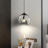 Eres Translucent Oval Glass Droplight Pendant Lamp for Modern Interior Ceiling Decor