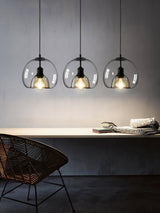 Eres Translucent Oval Glass Droplight Pendant Lamp for Modern Interior Ceiling Decor