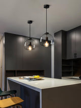 Eres Translucent Oval Glass Droplight Pendant Lamp for Modern Interior Ceiling Decor