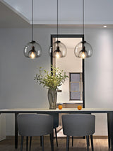 Eres Translucent Oval Glass Droplight Pendant Lamp for Modern Interior Ceiling Decor