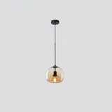 Eres Translucent Oval Glass Droplight Pendant Lamp for Modern Interior Ceiling Decor