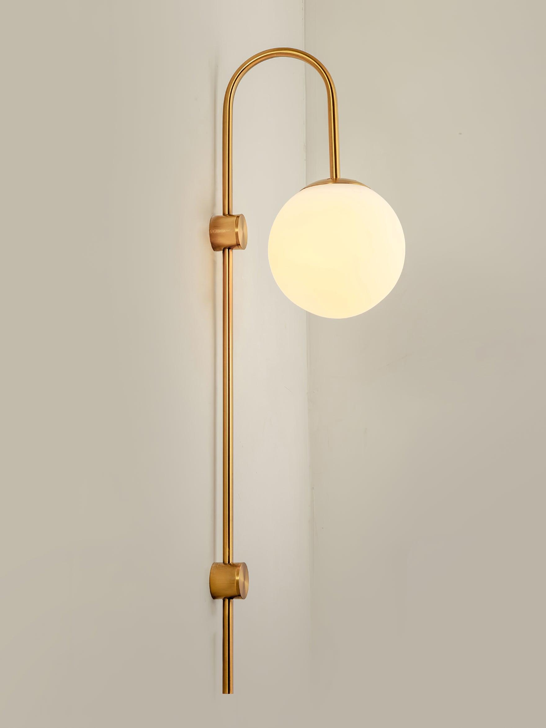 Erikson Modern Glass Globe Wall Sconce Contemporary Indoor Wall Mounted Light Fixture