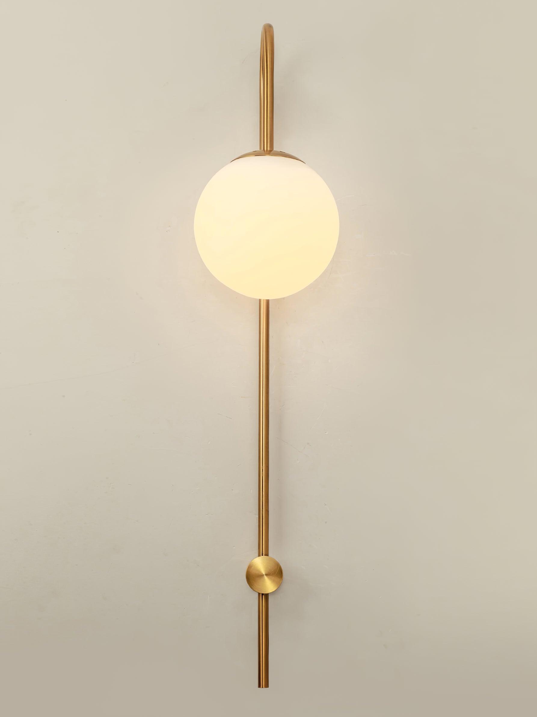 Erikson Modern Glass Globe Wall Sconce Contemporary Indoor Wall Mounted Light Fixture