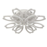 Modern Flower Petal LED Flush Mount Ceiling Light Dimmable White Petal Design Fixture