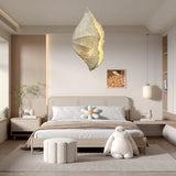 Etaias Handcrafted Paper Pulp LED Pendant Light White Artistic Hanging Fixture for Modern Interiors