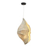 Etaias Handcrafted Paper Pulp LED Pendant Light White Artistic Hanging Fixture for Modern Interiors