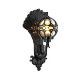 European Retro Peacock Outdoor Wall Light Waterproof Aluminum Exterior Garden Sconce