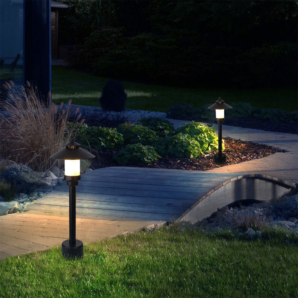 European Style Outdoor Garden Pathway Light Waterproof Aluminum and Marble Landscape Lamp
