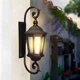 European Style Retro Outdoor Wall Sconce Waterproof Aluminum Exterior Light for Porch and Garden