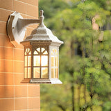 European Style Waterproof Aluminum Glass Outdoor Wall Sconce for Porch and Terrace