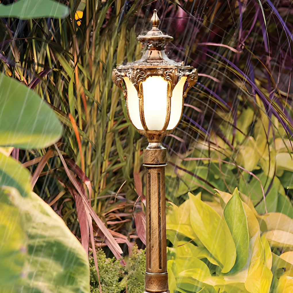 European Style Waterproof Outdoor Garden Pathway Post Light Aluminum Lawn Lamp 31 Inch