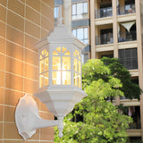 European Style Waterproof Outdoor Wall Lantern Glass Sconce Rustproof Exterior Porch Lighting