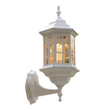 European Style Waterproof Outdoor Wall Lantern Glass Sconce Rustproof Exterior Porch Lighting
