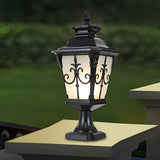European Style Waterproof Solar Fence Post Light for Outdoor Garden Pillars