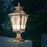 European Style Waterproof Solar Fence Post Light for Outdoor Garden Pillars