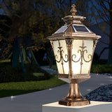 European Style Waterproof Solar Fence Post Light for Outdoor Garden Pillars
