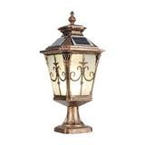European Style Waterproof Solar Fence Post Light for Outdoor Garden Pillars