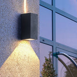 Exterior LED Up and Down Wall Sconce Dual Beam Outdoor Porch Light for Garden Villa