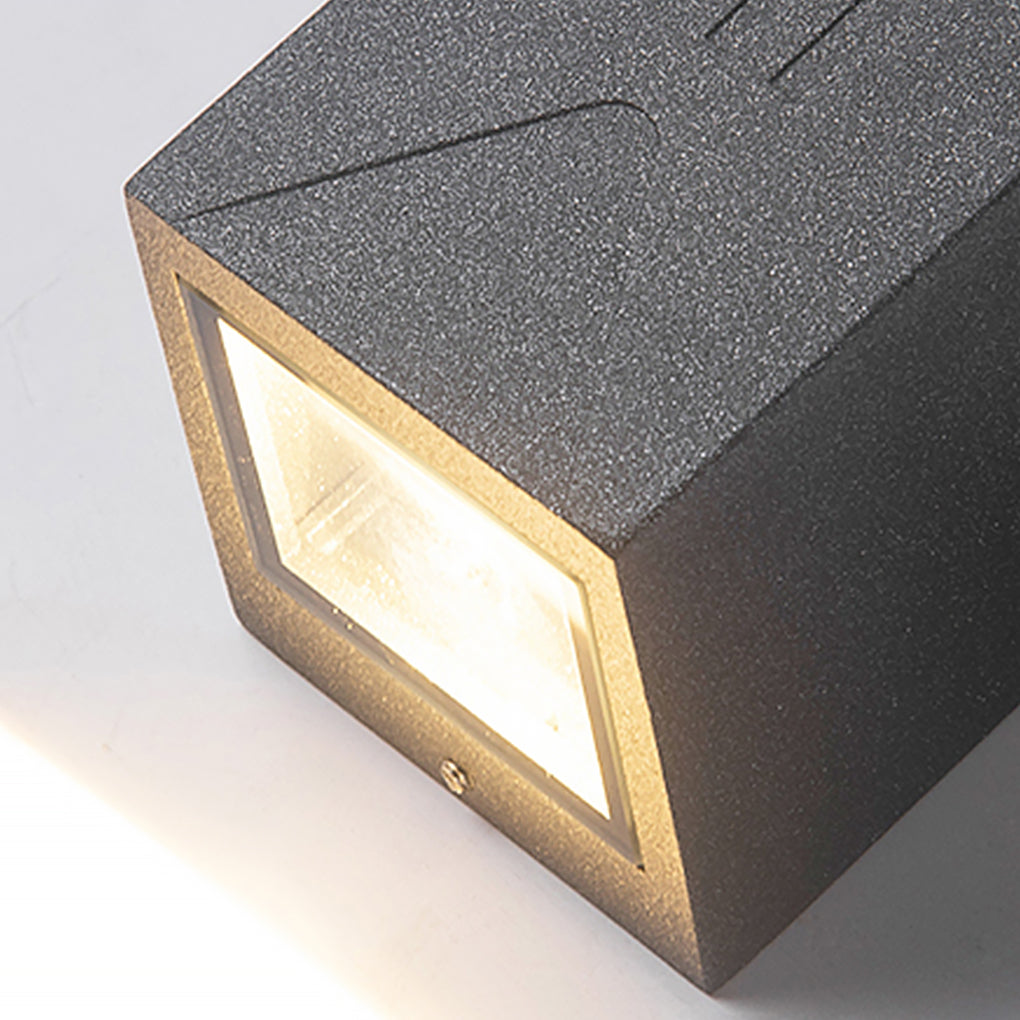 Exterior LED Up and Down Wall Sconce Dual Beam Outdoor Porch Light for Garden Villa