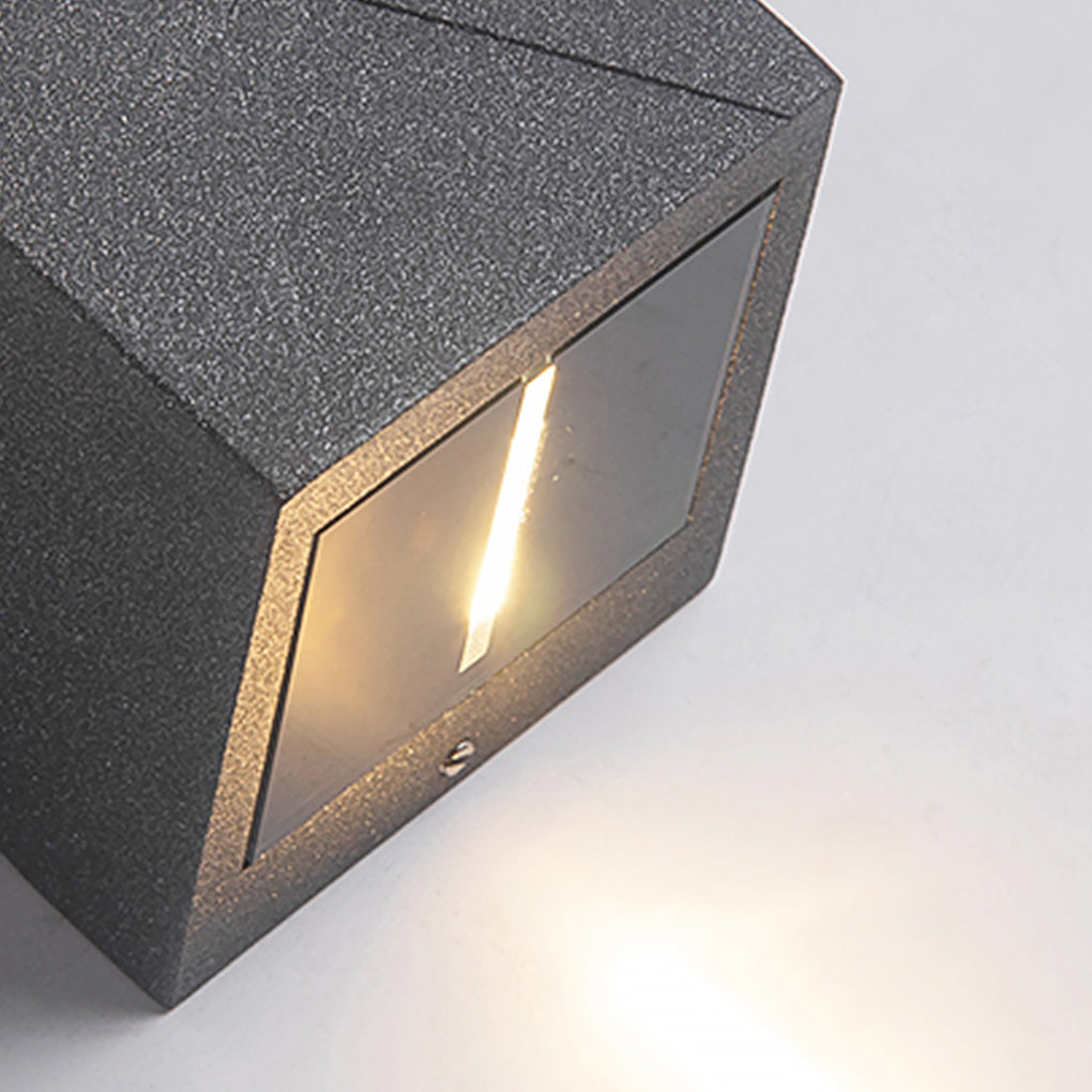 Exterior LED Up and Down Wall Sconce Dual Beam Outdoor Porch Light for Garden Villa