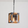 Farmhouse Wood Chandelier for Kitchen Island Linear Industrial Dining Room Light Fixture