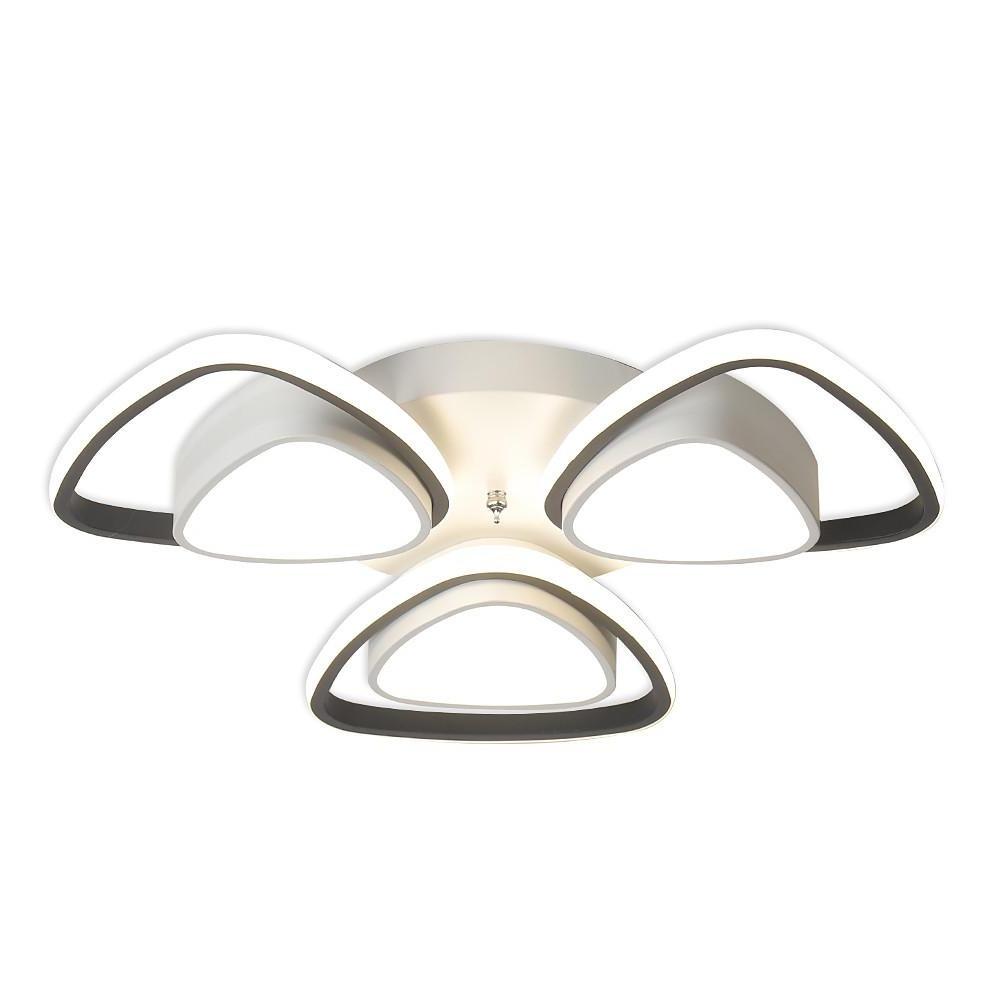 Modern Geometric LED Flush Mount Ceiling Light Fixture for Bedroom and Hallway