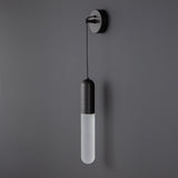 Flume Acrylic and Brass Wall Sconce Set of 2 Modern Indoor Bracket Light for Bedroom and Bathroom